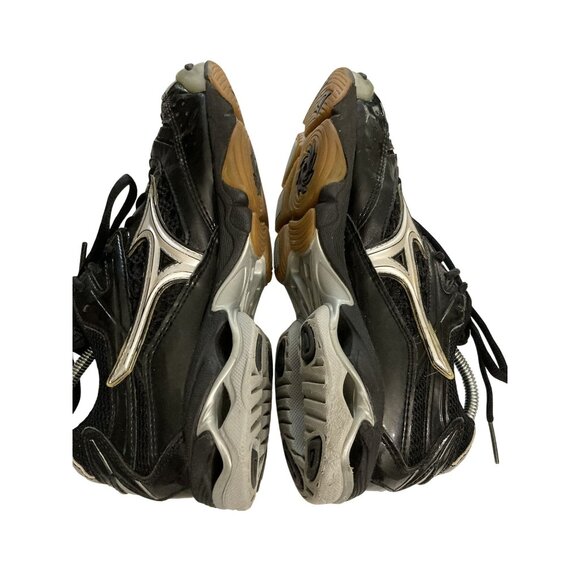 Mizuno Wave Lightning 6 Women's size 7.5 Black Silver Volleyball Shoes - Picture 6 of 8
